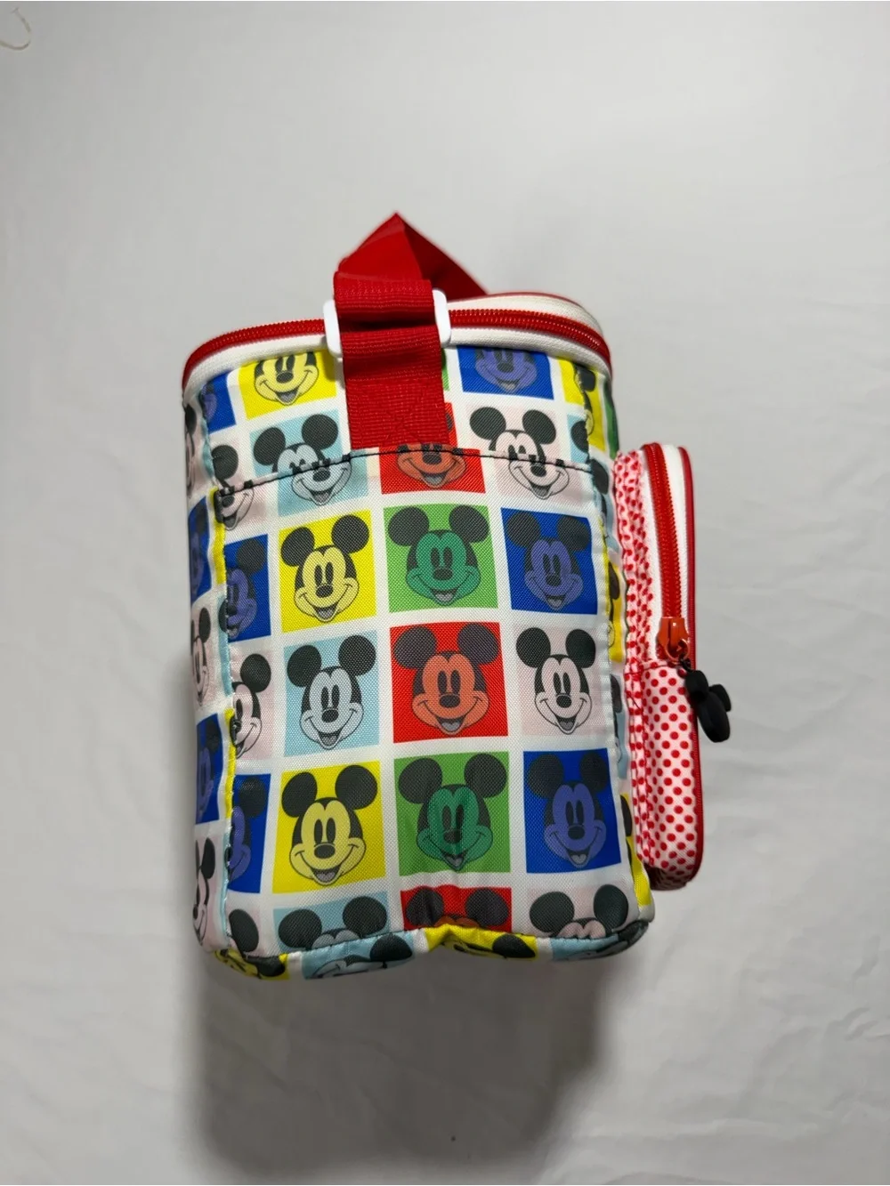 Disney Multicolor Mickey Mouse Red Accent Lunch Bag